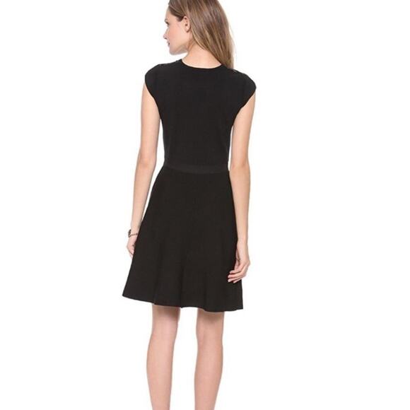 Rebecca Taylor Black/Nude Cap Sleeve Dress Size XS - Picture 4 of 9